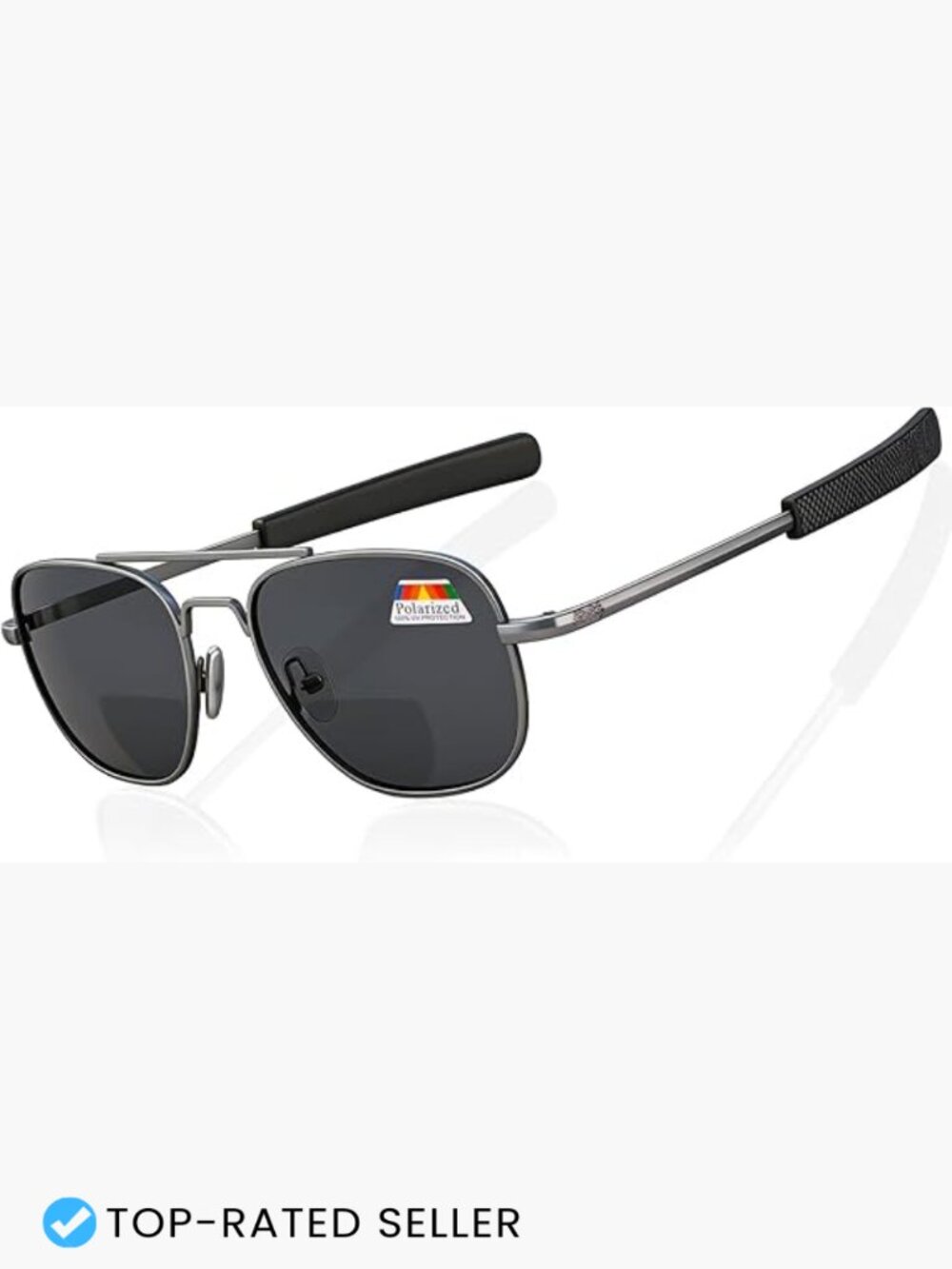 Polarized Bifocal Sunglasses Aviator Metal Readers UV400 Anti-Glare Driving